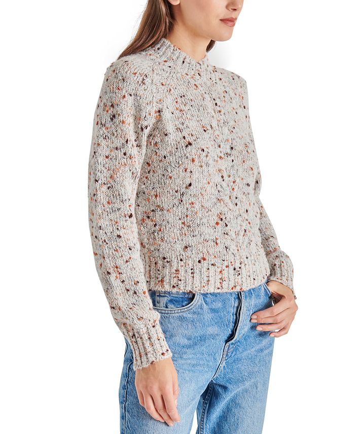 Textured Sweater Knit Mock Neck Pullover main image 0