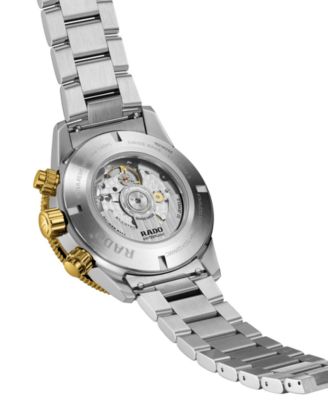 Men's Swiss Automatic Chronograph Captain Cook Two-Tone Stainless Steel Bracelet Watch 43mm