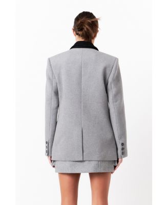Women's Wool Oversize Blazer