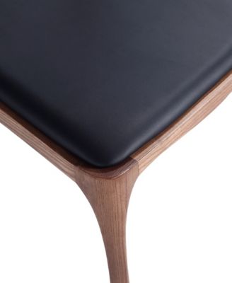 Moderno 2-Piece Leatherette Upholstered Stackable Dining Chair Set