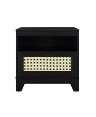 Sheridan 21.63" 1-Drawer Cane Nightstand