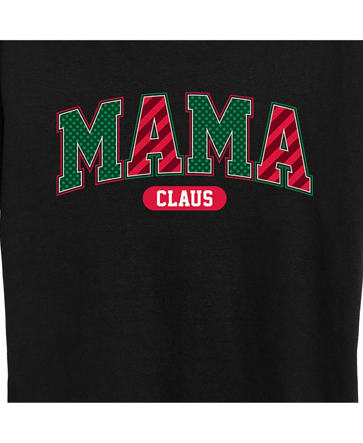 Trendy Plus Size Mama Claus Graphic T-shirt