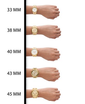 Women\'s Watch Slim Bracelet Kors Set 38mm, Gold-Tone - Stainless Runway Macy\'s Michael 2-Piece Steel