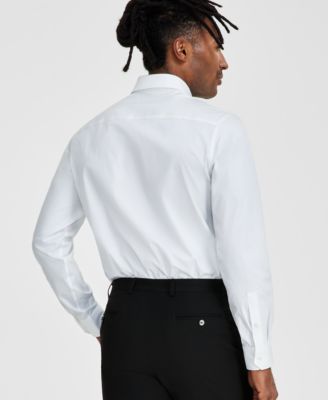 Men's Slim-Fit Solid Tuxedo Shirt, Created for Macy's