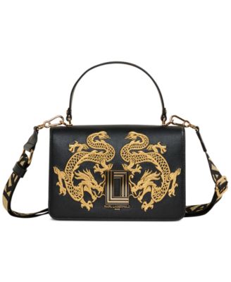 KARL LAGERFELD PARIS - Simone Flap Leather Crossbody