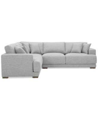 CLOSEOUT! Vasher 114" 3-Pc. Fabric Sectional Sofa, Created for Macy's