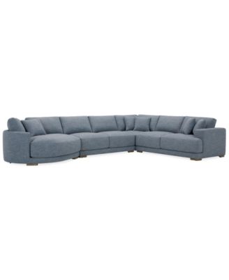 MACY'S CLOSEOUT VASHER FABRIC SECTIONAL COLLECTION CREATED FOR MACYS 