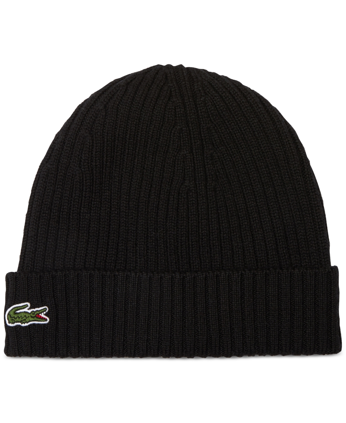 Lacoste Men's Ribbed-knit Wool Beanie In 031