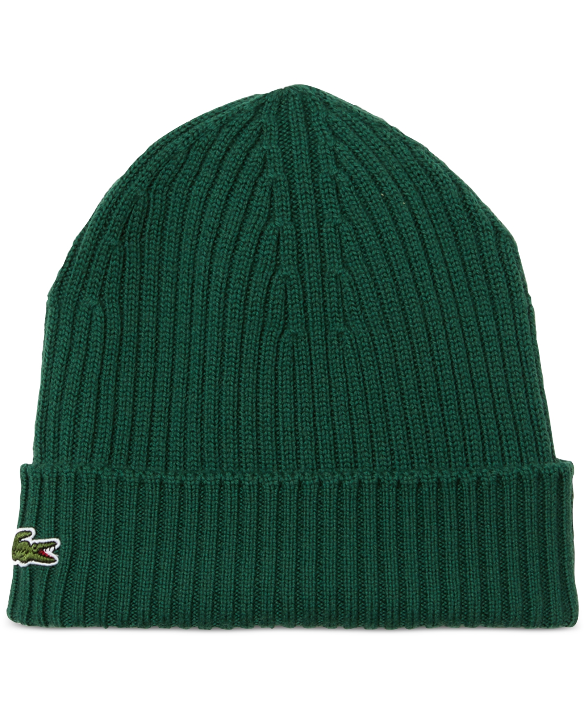 Lacoste Men's Ribbed-knit Wool Beanie In 132