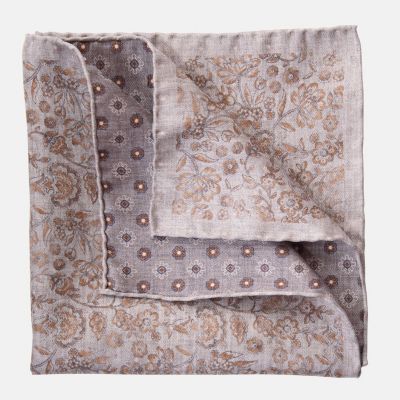 Men's Pascal - Double Sided Silk Pocket Square for Men