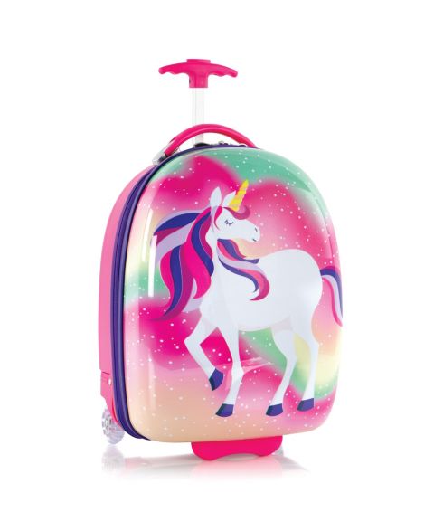 Детский чемодан Heys Unicorn Round Shape Luggage, цвет: Разноцветный / Розовый