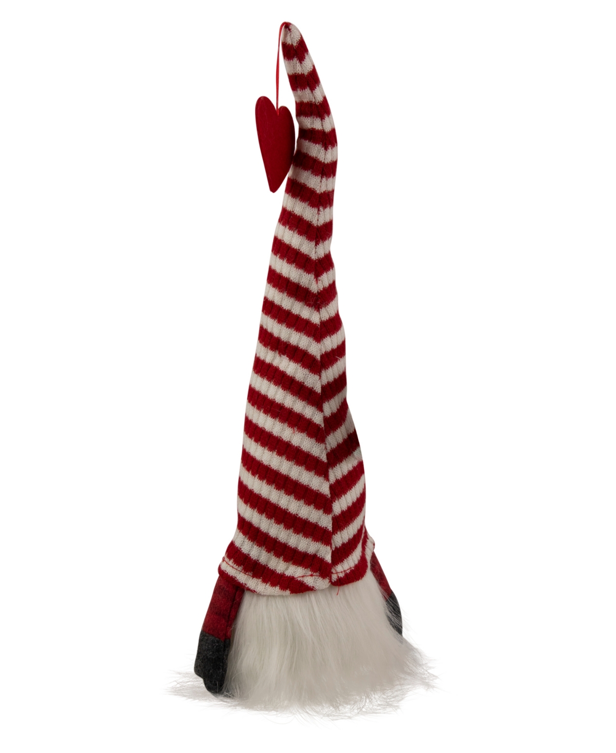 Shop Northlight 13.5" Led Lighted And White Striped Hat Valentine's Day Gnome In Red