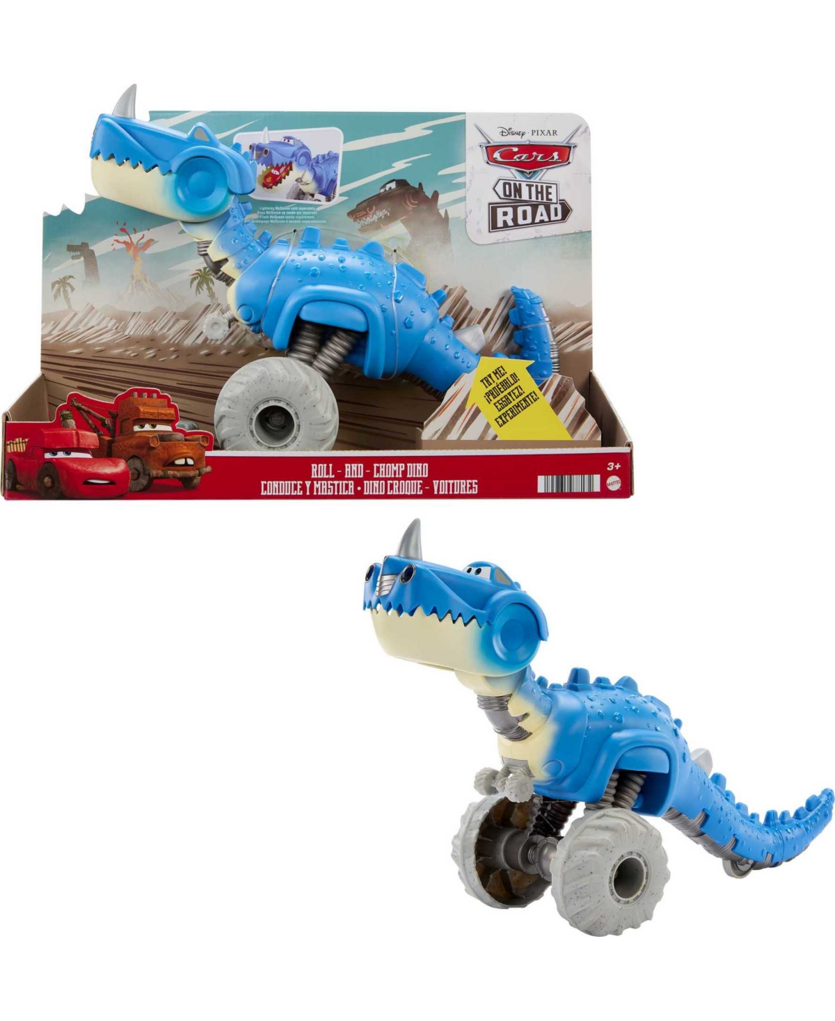 Disney Pixar Babies' Cars On The Road Dinosaur Toy Vehicle That Eats Cars In Multi-color