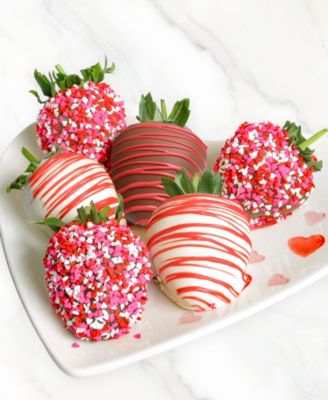 Love Belgian Chocolate Covered Strawberries and Cheesecake Pops - 12 Pc