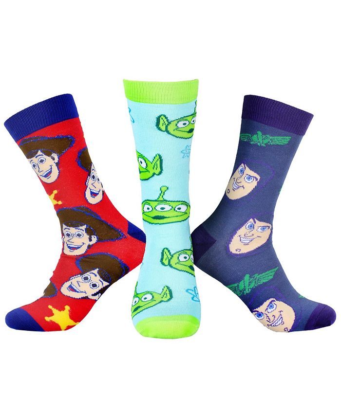 Disney Toy Story Socks Woody Buzz Lightyear Aliens Character Unisex 3