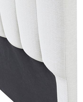 Martha Stewart Collection 78" Hamilton Wide Fabric Channel Tufted King ...