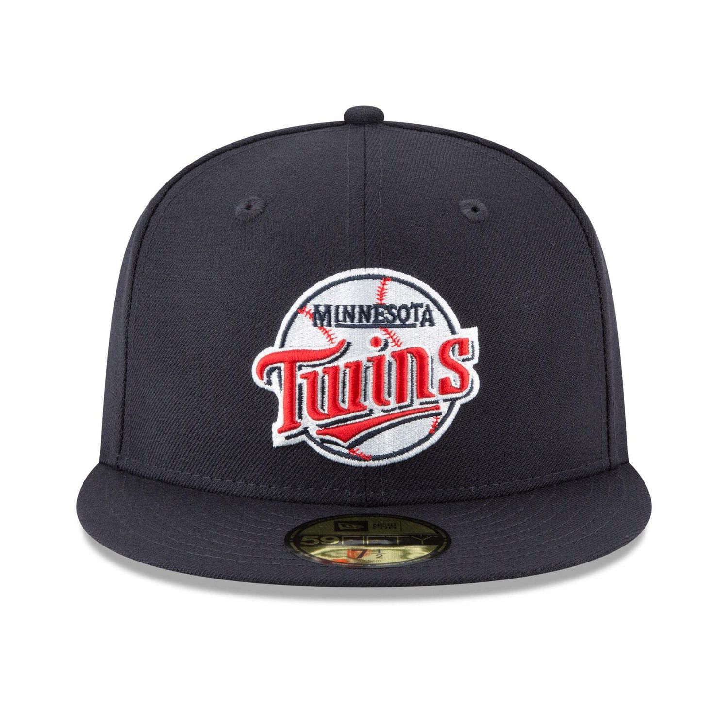 Men's Navy Minnesota Twins Cooperstown Collection Wool 59FIFTY Fitted Hat