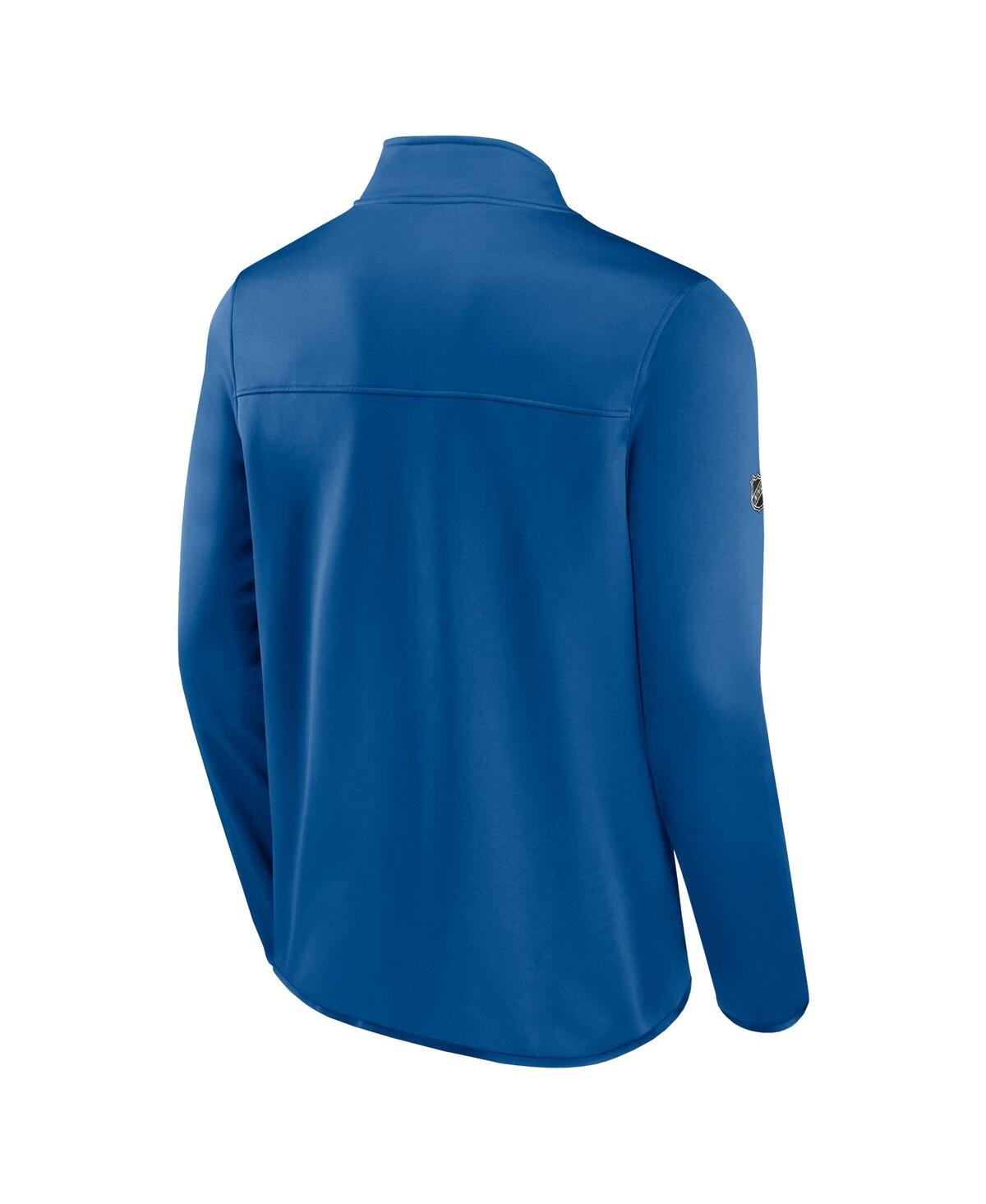 Shop Fanatics Men's  Blue Colorado Avalanche Authentic Pro Full-zip Jacket