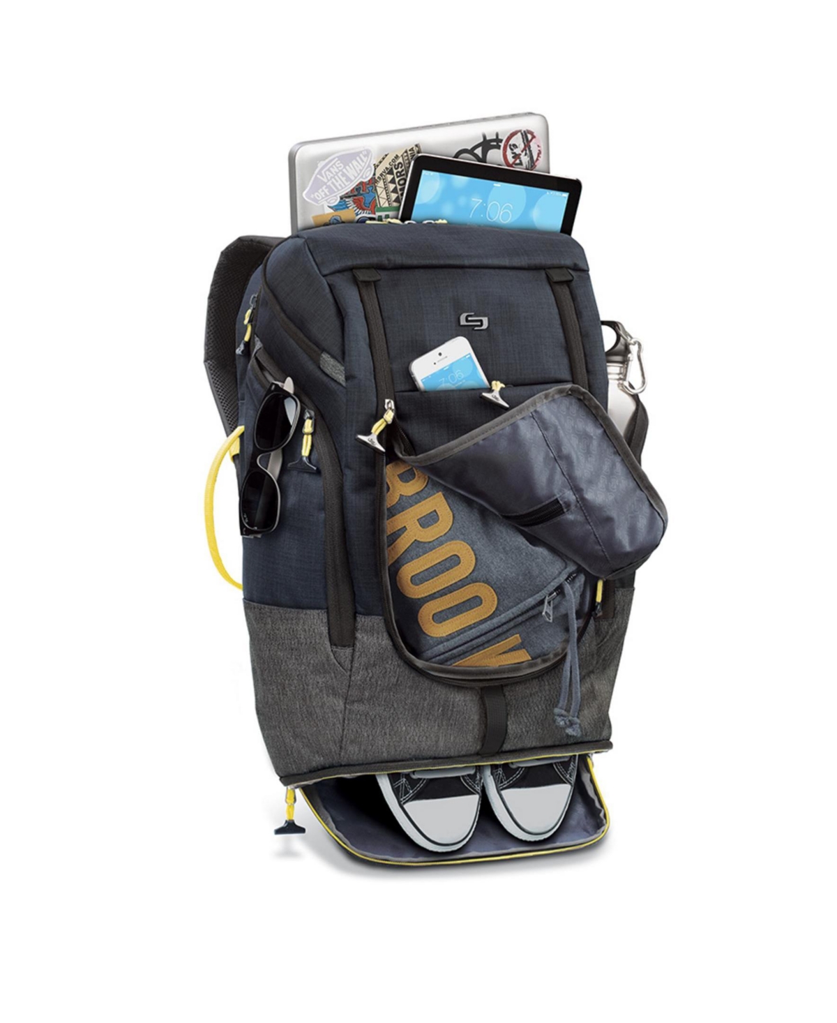 Shop Solo New York Everyday Max Backpack In Gray