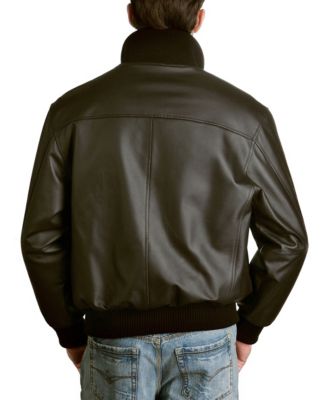 Men A-1 Leather Flight Bomber Jacket