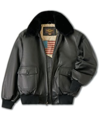 Men's G-1 Leather Flight Bomber Jacket