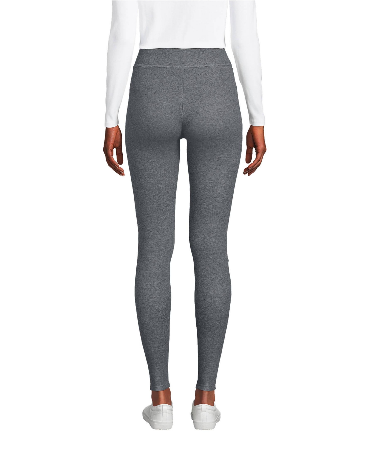 Lands' End Women's High Rise Serious Sweats Fleece Lined Pocket Leggings