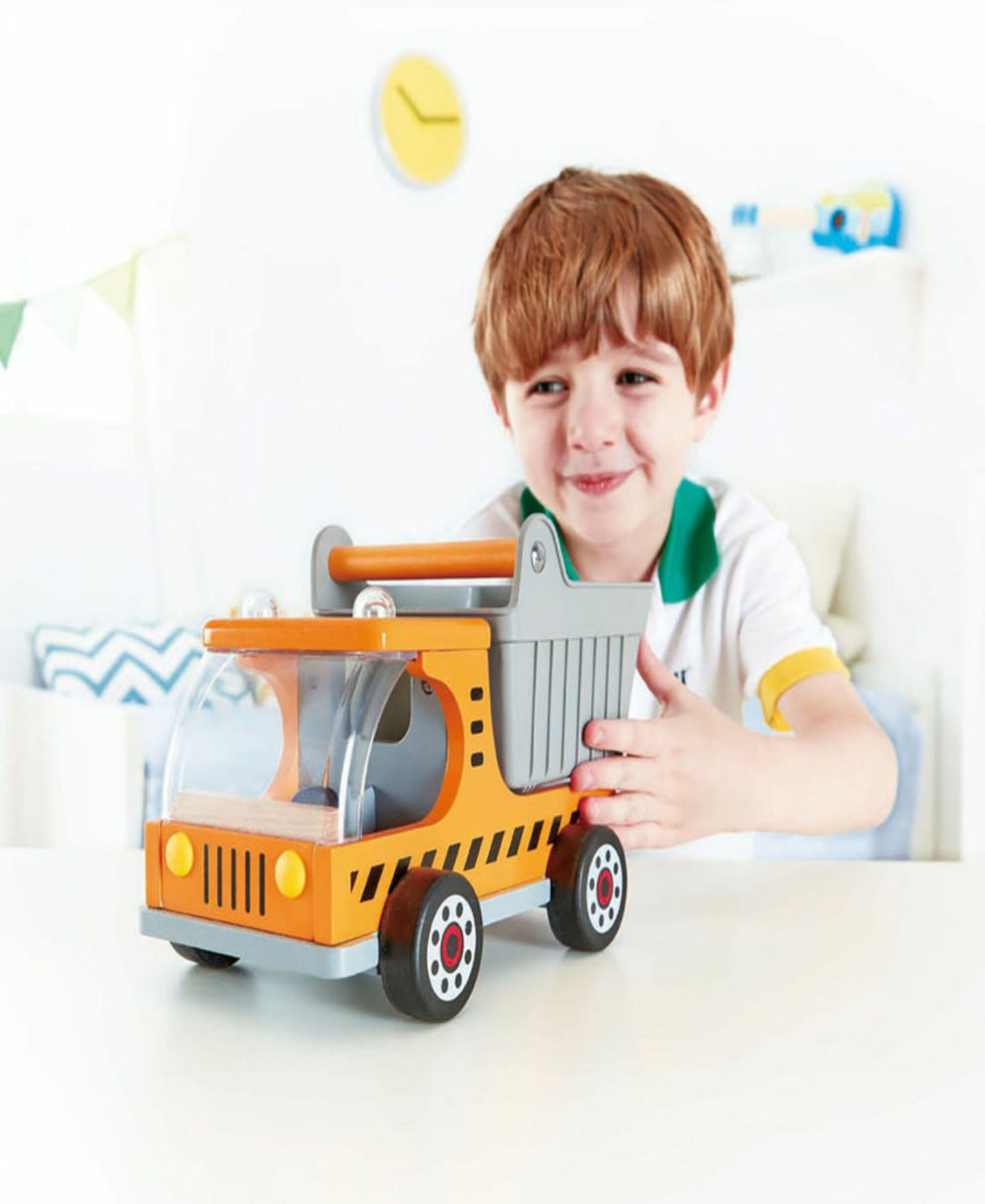 Детский конструктор Hape Yellow Dumper Truck — фото 5