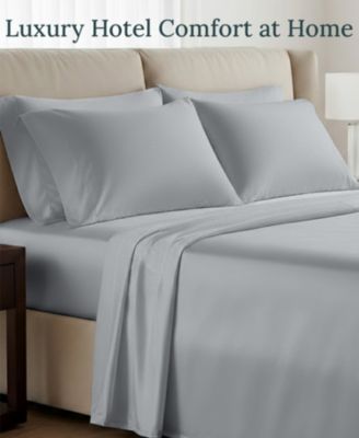 Luxury 1000 Thread Count King Size Sheets Set - 100% Cotton Sateen - Soft, Thick & Deep Pocket