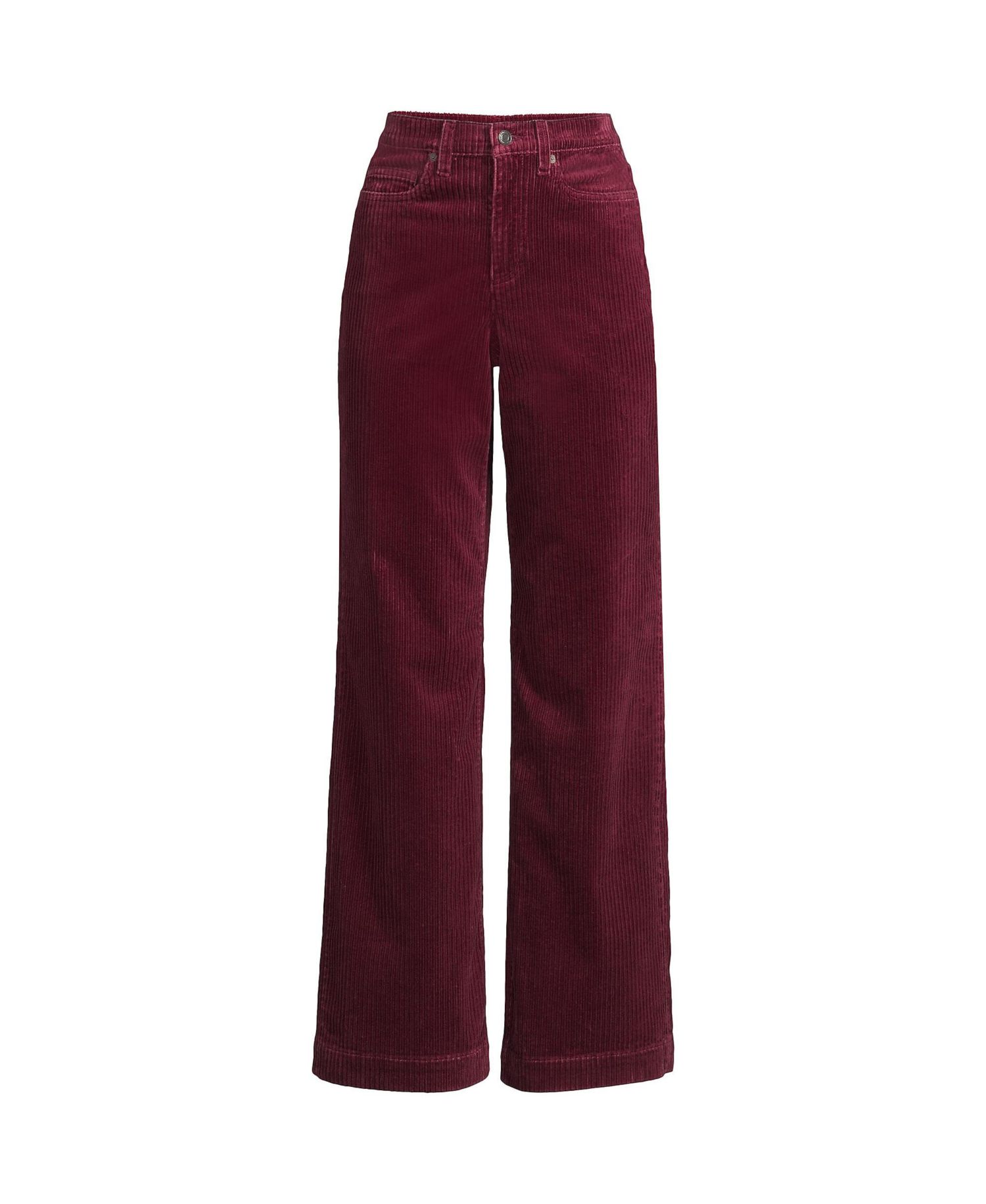 Women's High Rise Wide Leg Corduroy Pants
