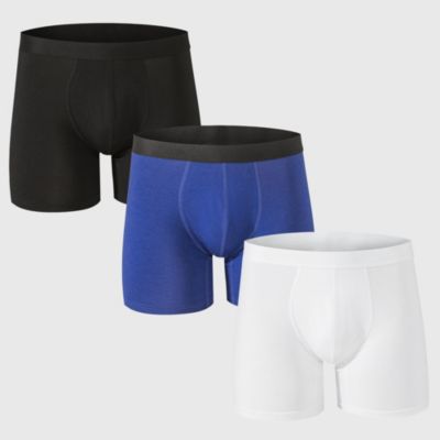 Men's Boxer Briefs 3 Pack Underwear Breathable Comfortable Trunks