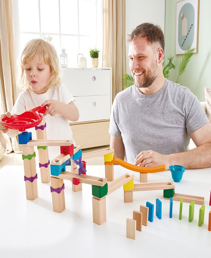 Hape Wooden Marble Run Race Track 81 PCS Macy's