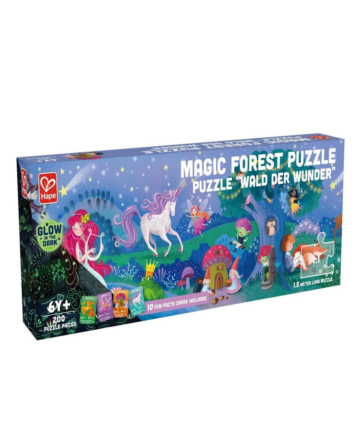 Hape Magic Forest Giant Glow-in-the-dark Puzzle, 200 Pieces In Multi