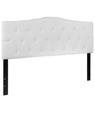 Queen size Foam Arched Queen Button Tufted Upholstered Headboard