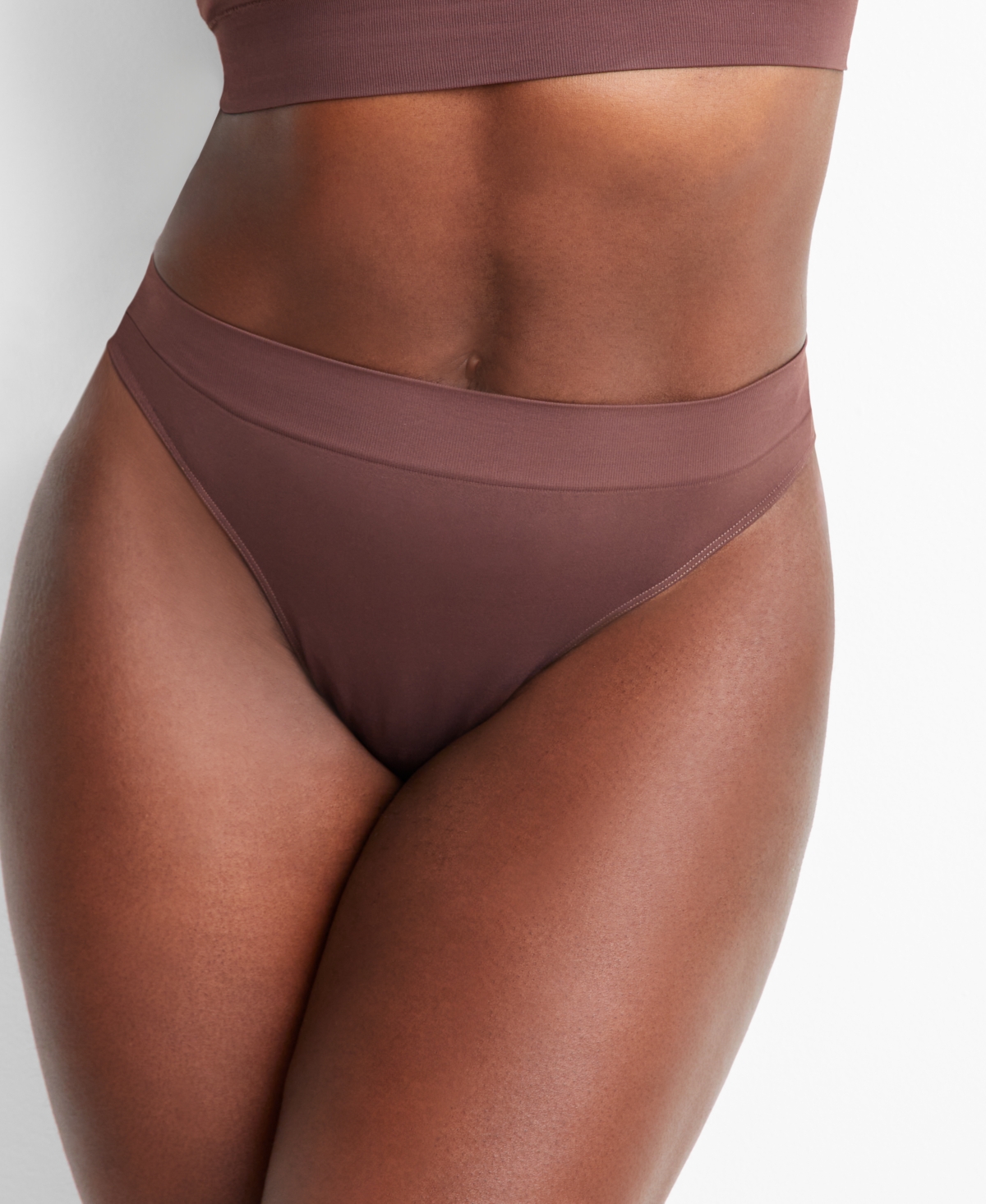 Shop State Of Day Women's Seamless Thong Underwear, Created For Macy's In Puce