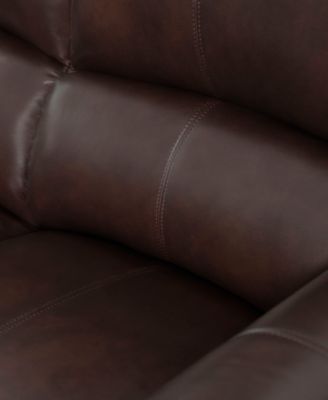 Arther 85" Leather Traditional Sofa