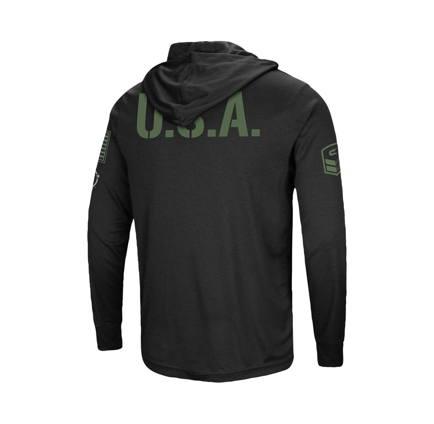 Men's Black Florida Gators Big and Tall OHT Military-Inspired Appreciation Tango Long Sleeve Hoodie T-shirt