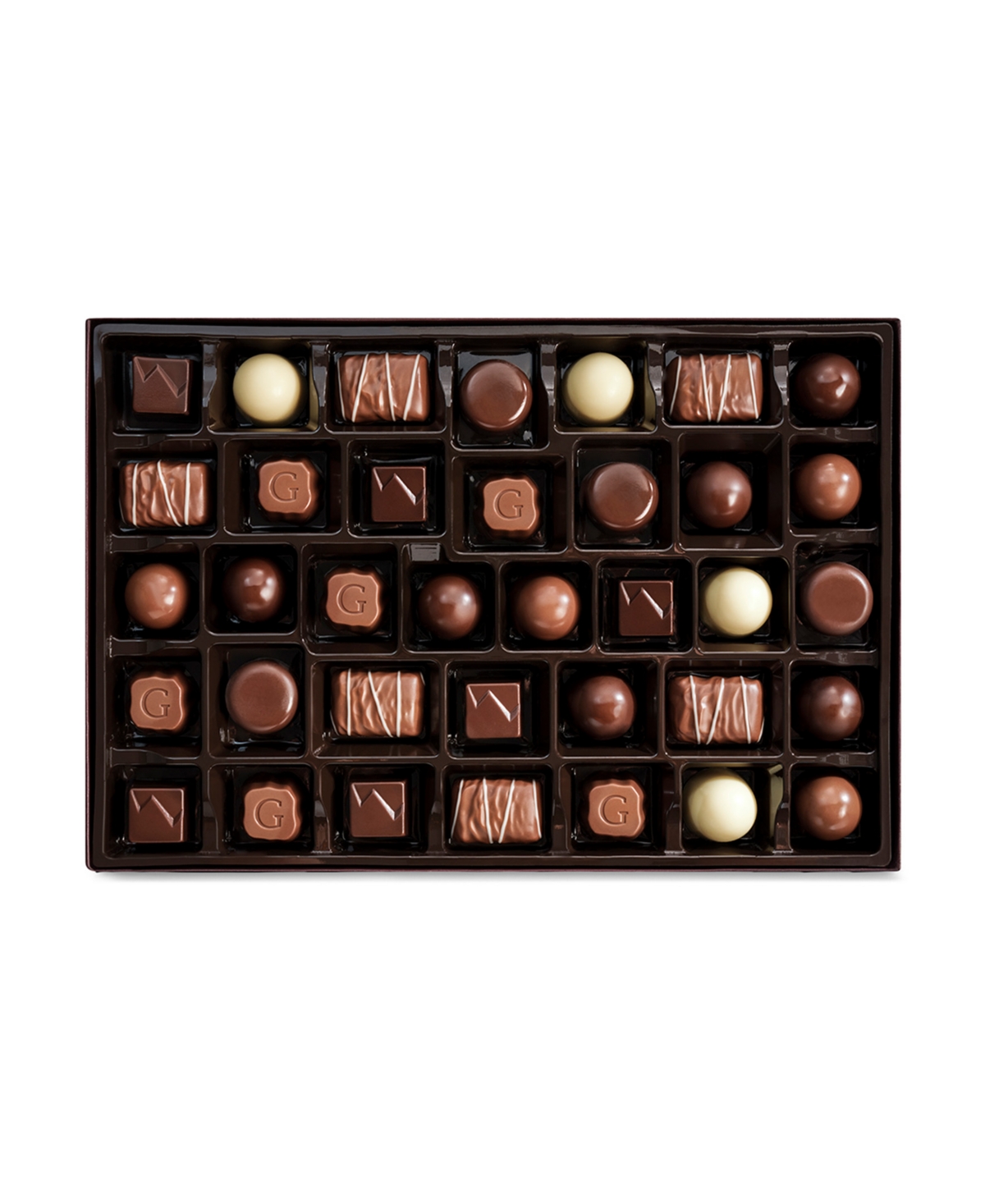 Godiva Holiday Goldmark Assorted Chocolate Gift Box, 36 Pieces In Red