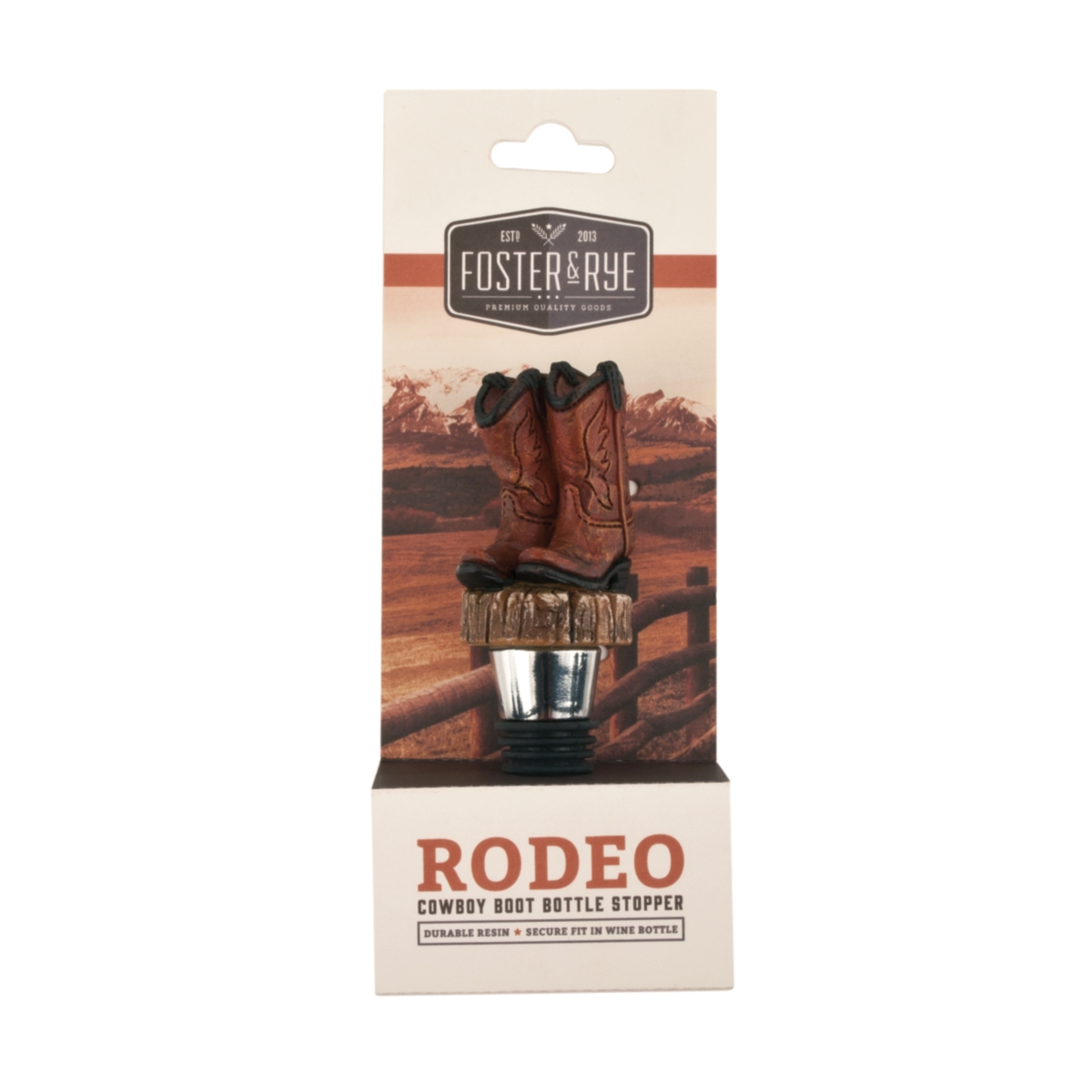 Shop Foster & Rye Cowboy Boot Bottle Stopper In Brown