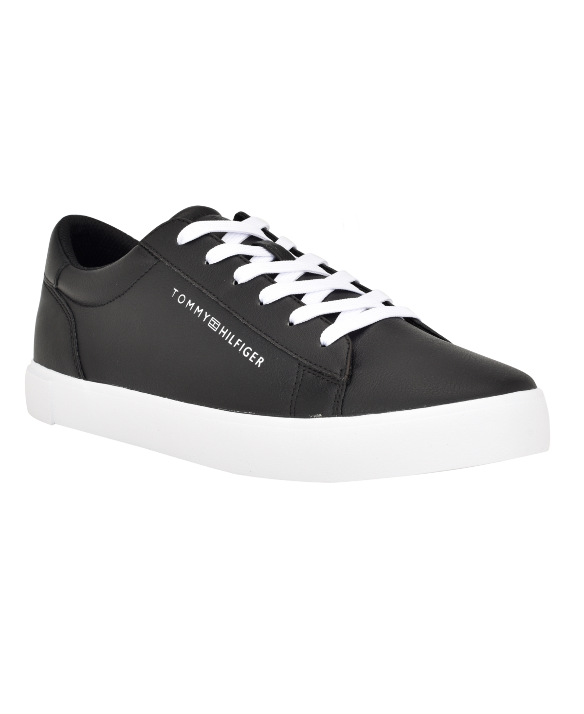 Tommy Hilfiger Men's Ribby Lace Up Fashion Sneakers In Black,white