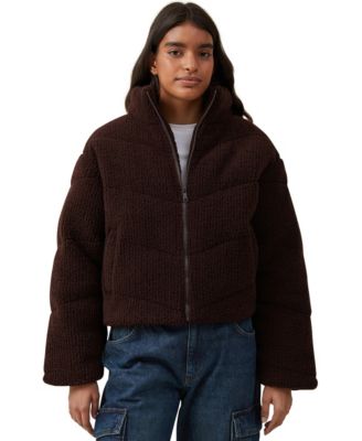 Cotton on teddy bomber best sale