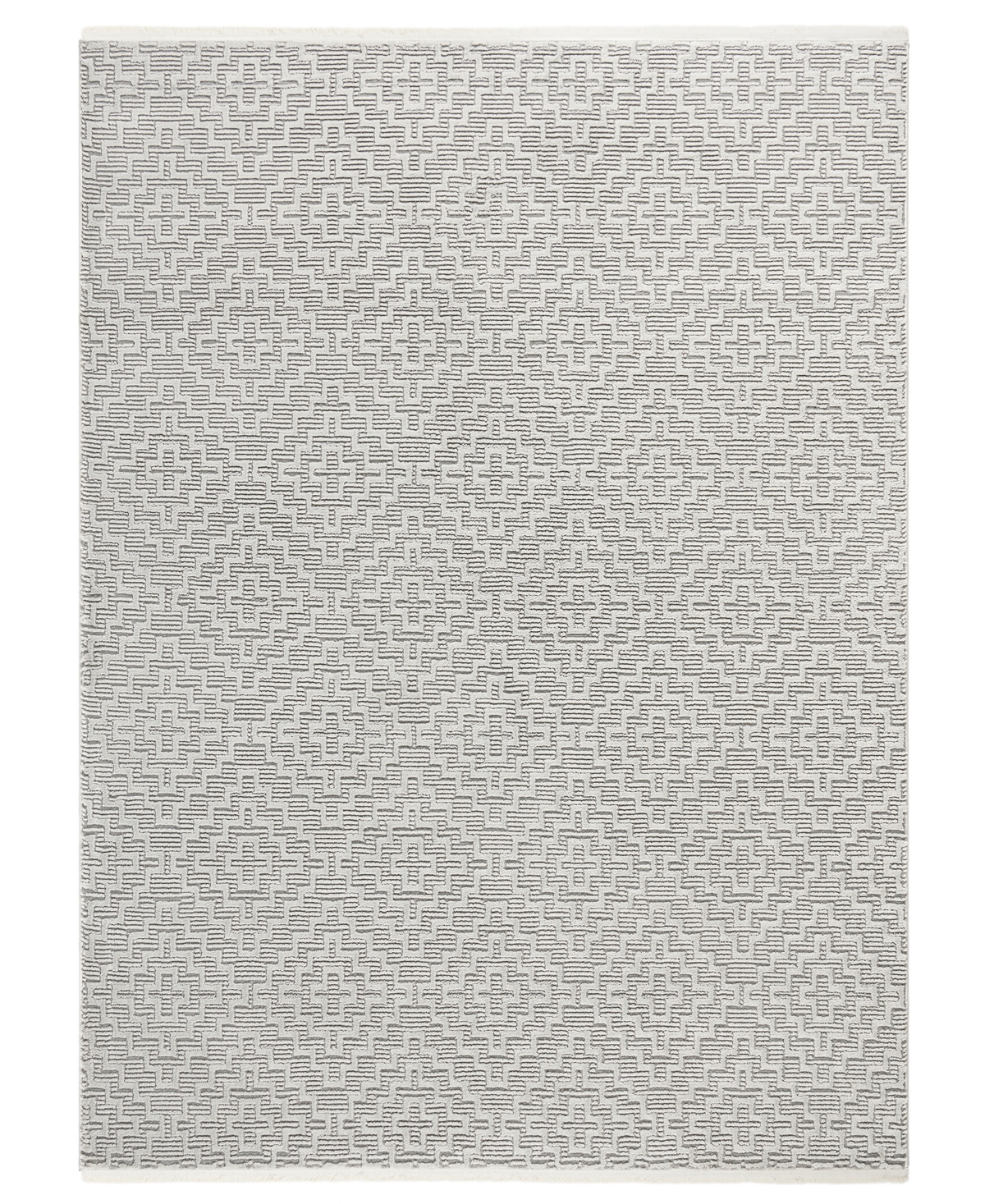 Town & Country Living Luxe Tretta High-Low 37410 9'2in x 12'5in Area Rug - Gray