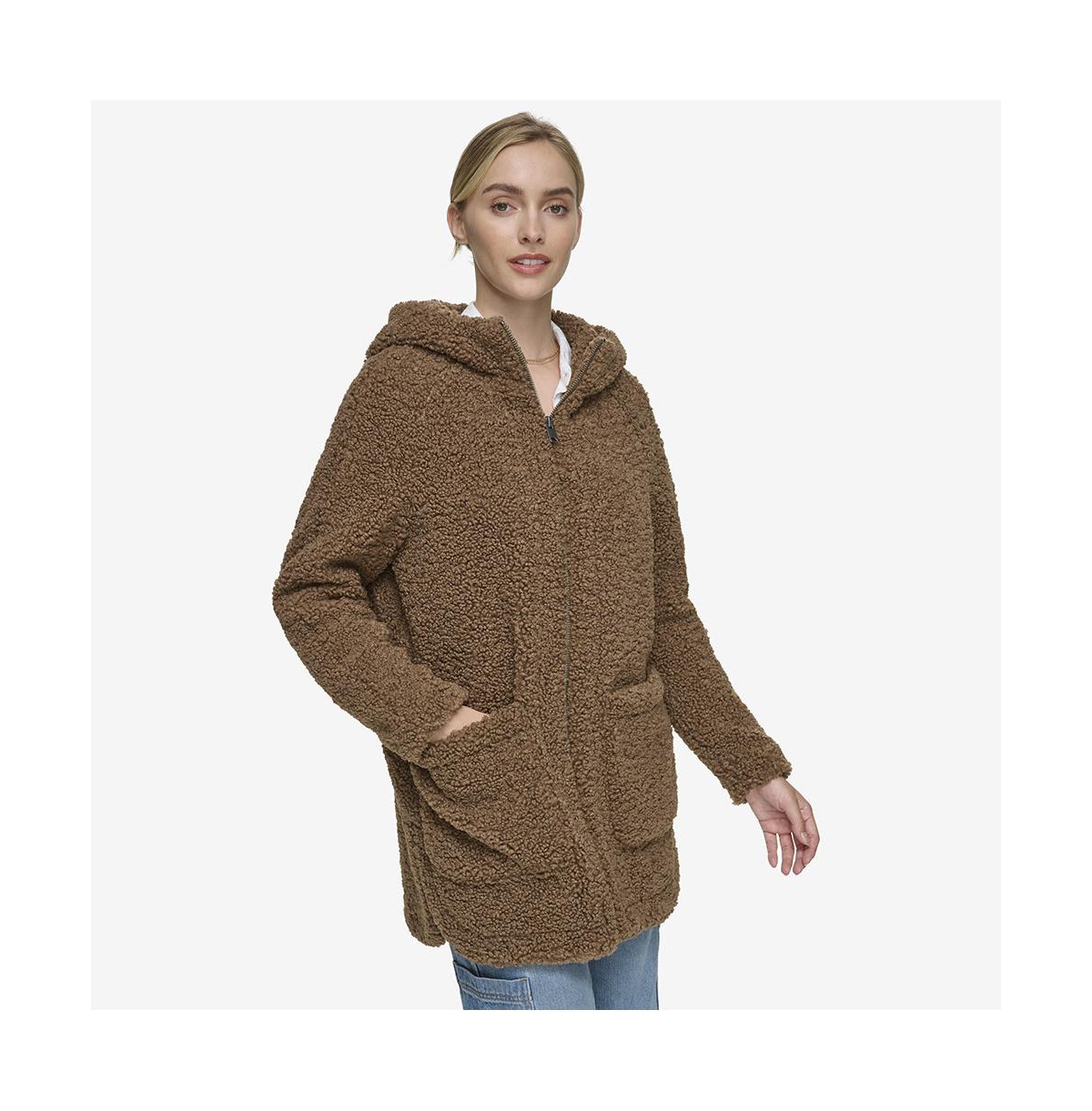 Women's Seneca Soft Sherpa Women's Teddy Coat - Walnut