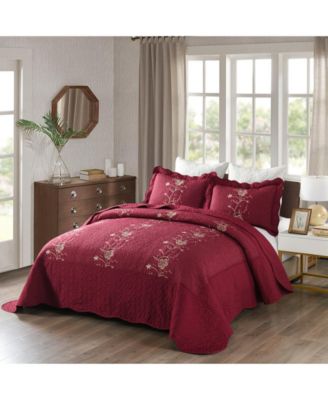3 Piece Lightweight Bedspread Quilt Set Lapaz King