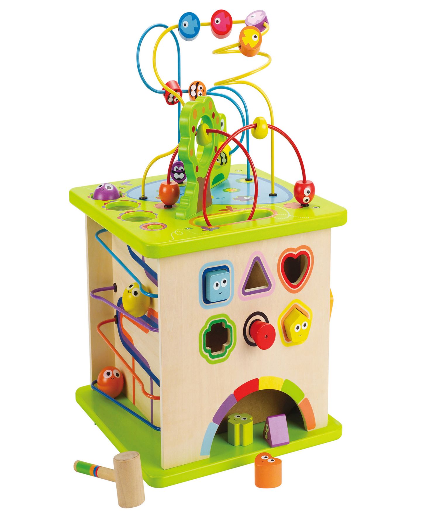 Детская игрушка Hape Country Critters Shape Sorter Activity Cube — фото 1