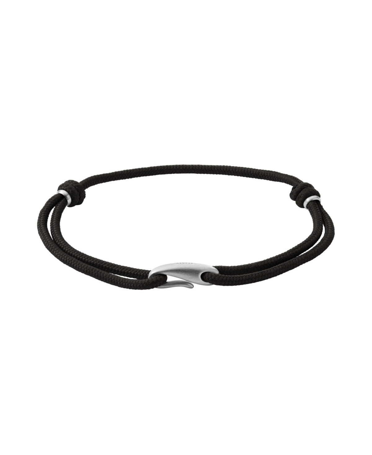 Men's Hulsten Black Nylon Multi Strand Bracelet - Black