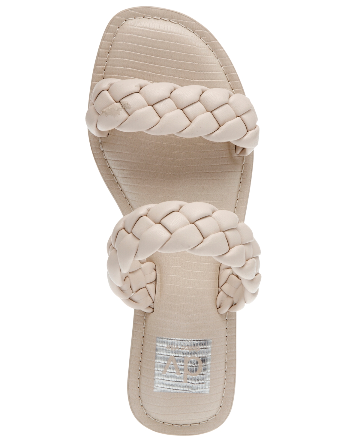 Dv Dolce Vita Women's Jocee Double Band Braided Slide Flat Sandals