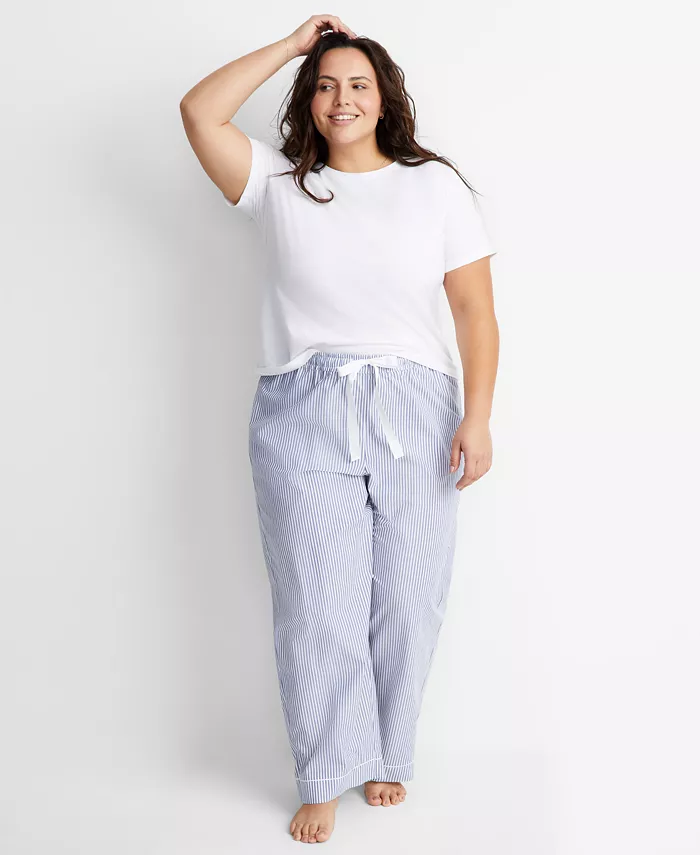 Women's Cotton Blend Short-Sleeve Sleep Tee XS-3X - thumbnail 6