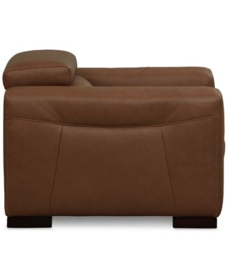 Rinan 46" Leather Power Recliner, Created for Macy's