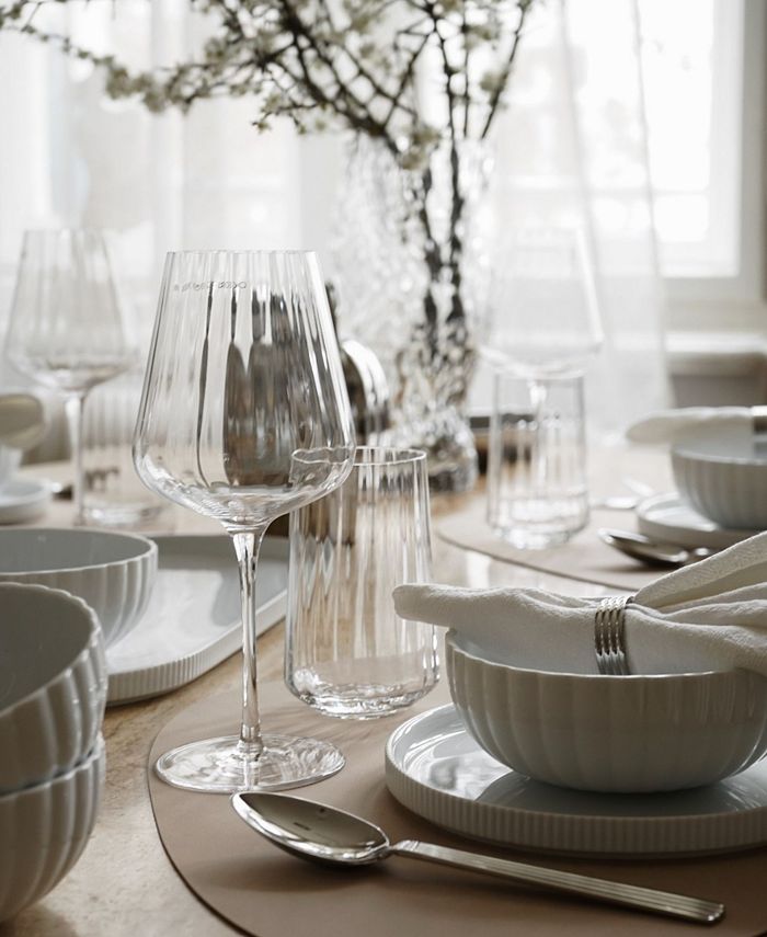 Georg Jensen Bernadotte Low Tumbler Gläser – 6er Set Aus Bleifreiem Kristall, 25 Cl, Spülmaschinengeeignet