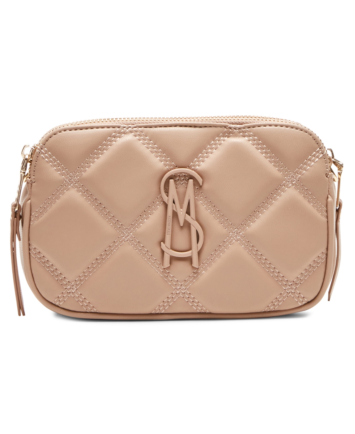 Steve Madden Bdaisy Quilted Crossbody Bag In Nude